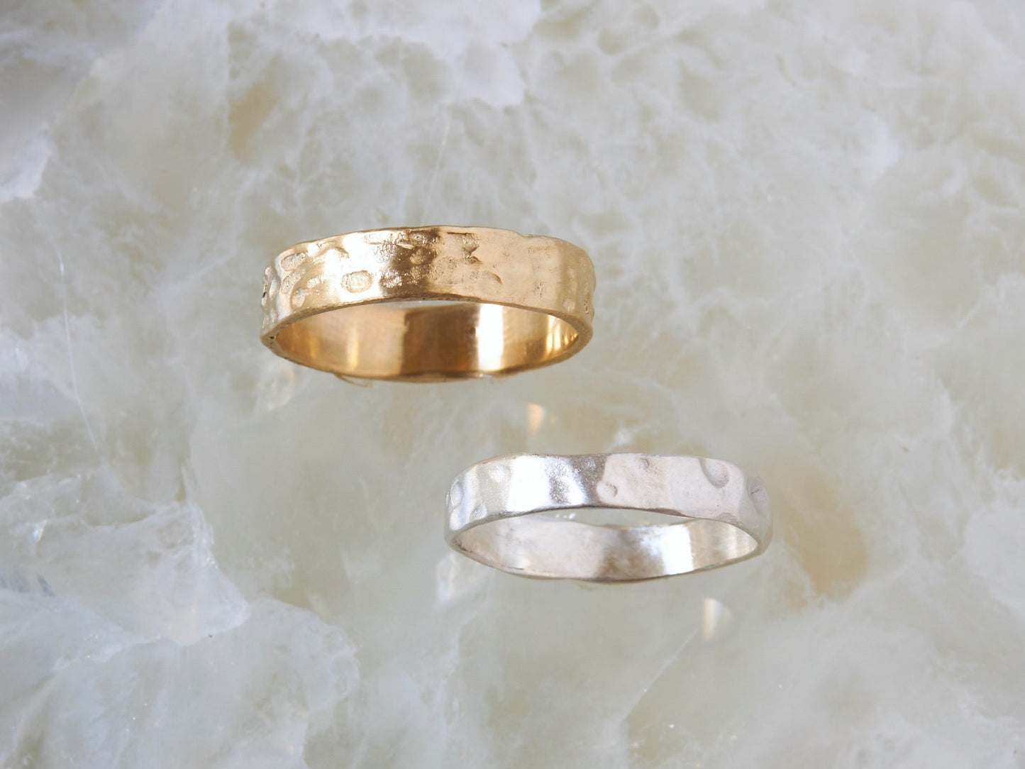 White Gold With Engraving