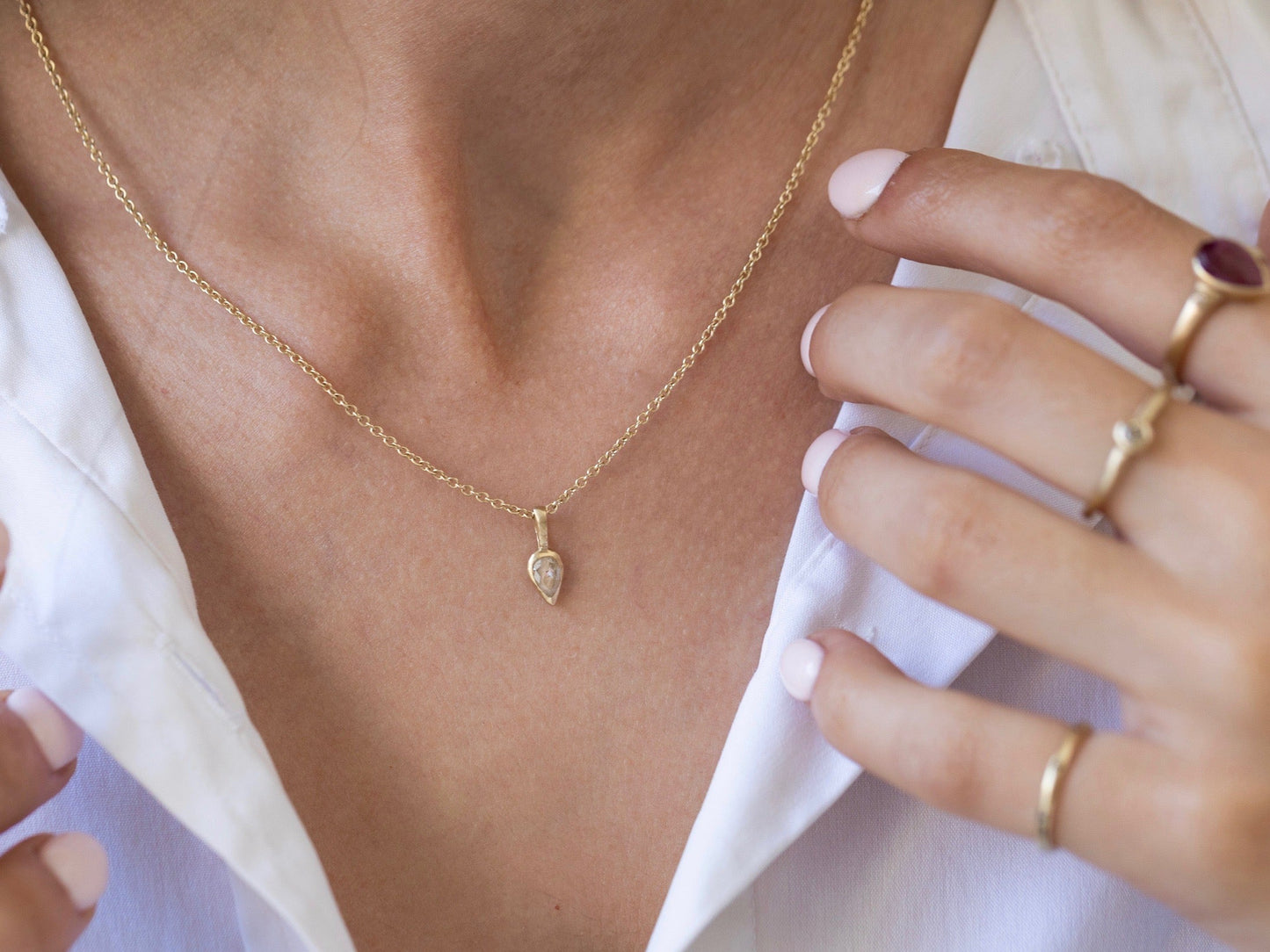 Diamond-Drop Necklace