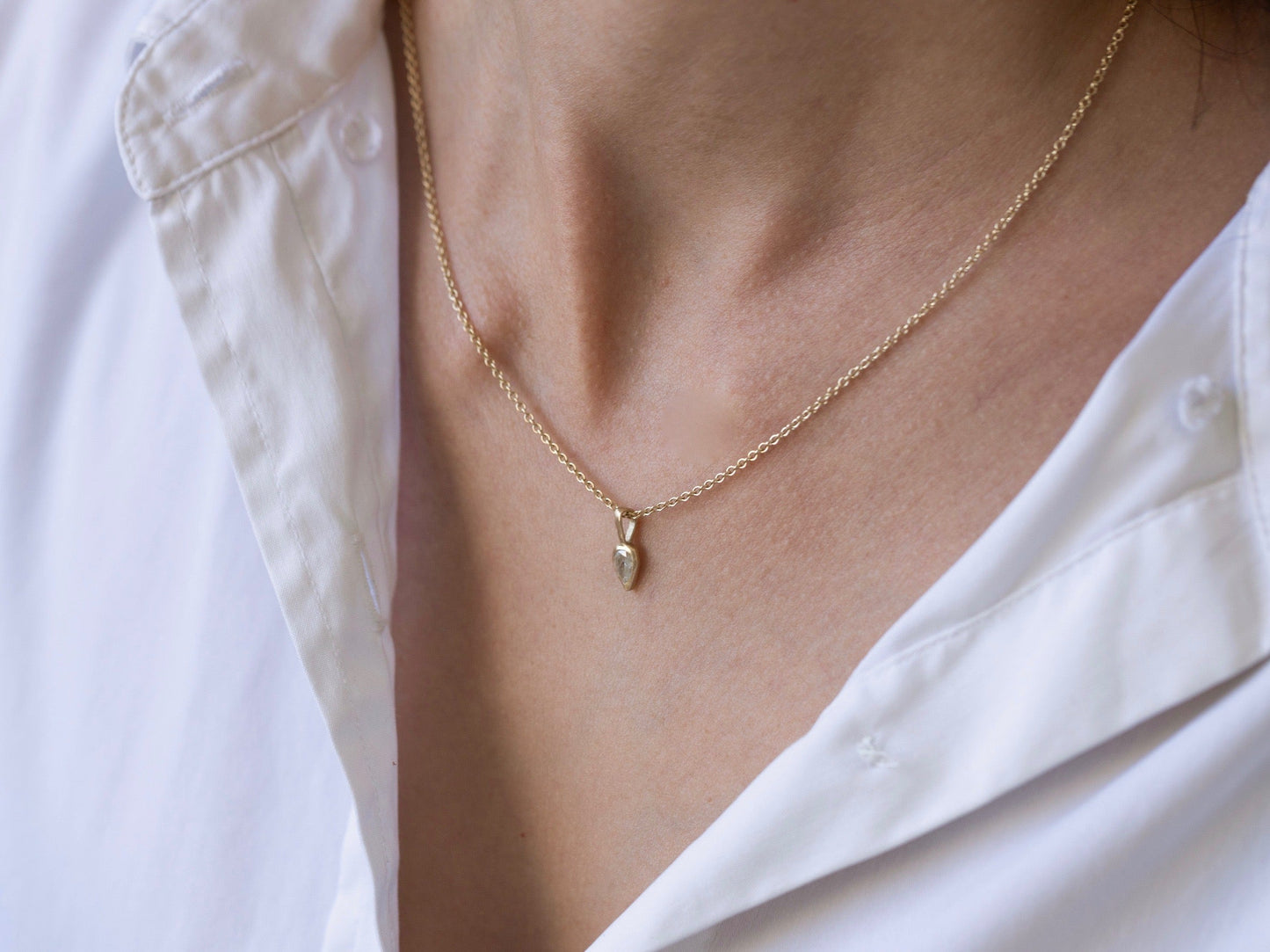 Diamond-Drop Necklace