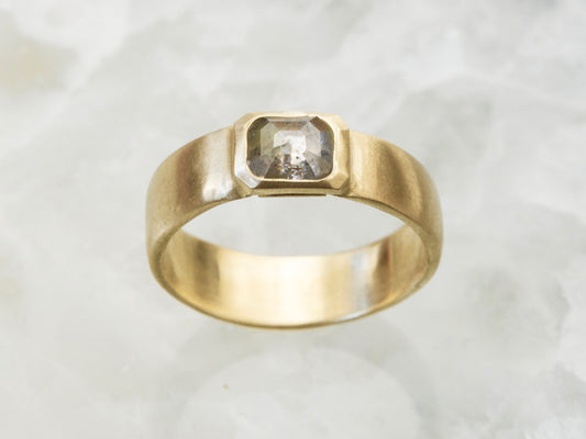 Grey Diamond Ring